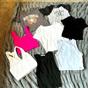 Crop tops gallore! Size XS
